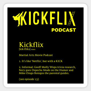 KickFlix - Molly Wop Definition (YELLOW) Sticker